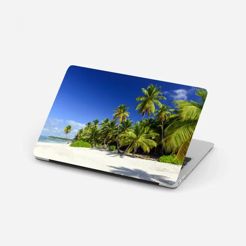 Laptop-Aufkleber ruhiger tropischer strand in Punta Cana