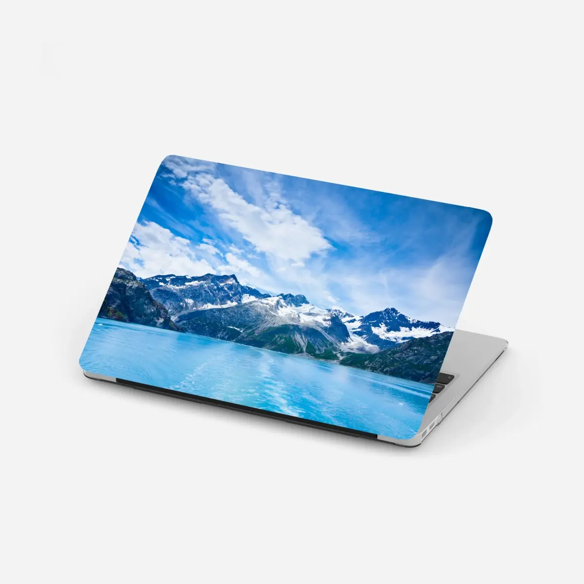 Laptop-Aufkleber schneebedeckte gipfel in Glacier Bay, Alaska – Pixers®