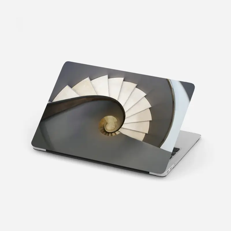 Laptop-Aufkleber spiraltreppe abstrakte komposition