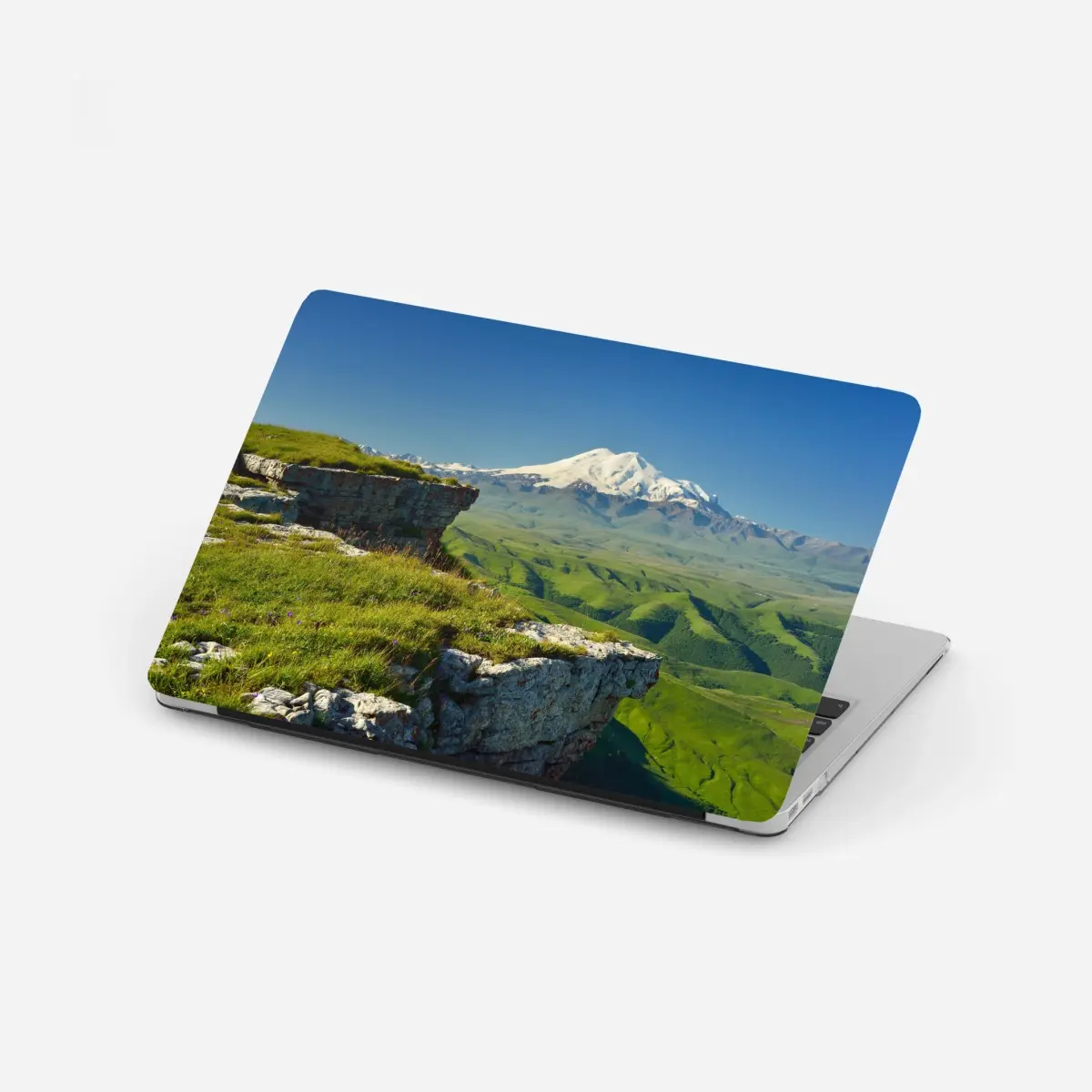 Laptop-Aufkleber majestätischer Elbrus am morgen – Pixers®