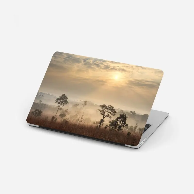 Laptop-Aufkleber Thailand sawanne bei sonnenaufgang