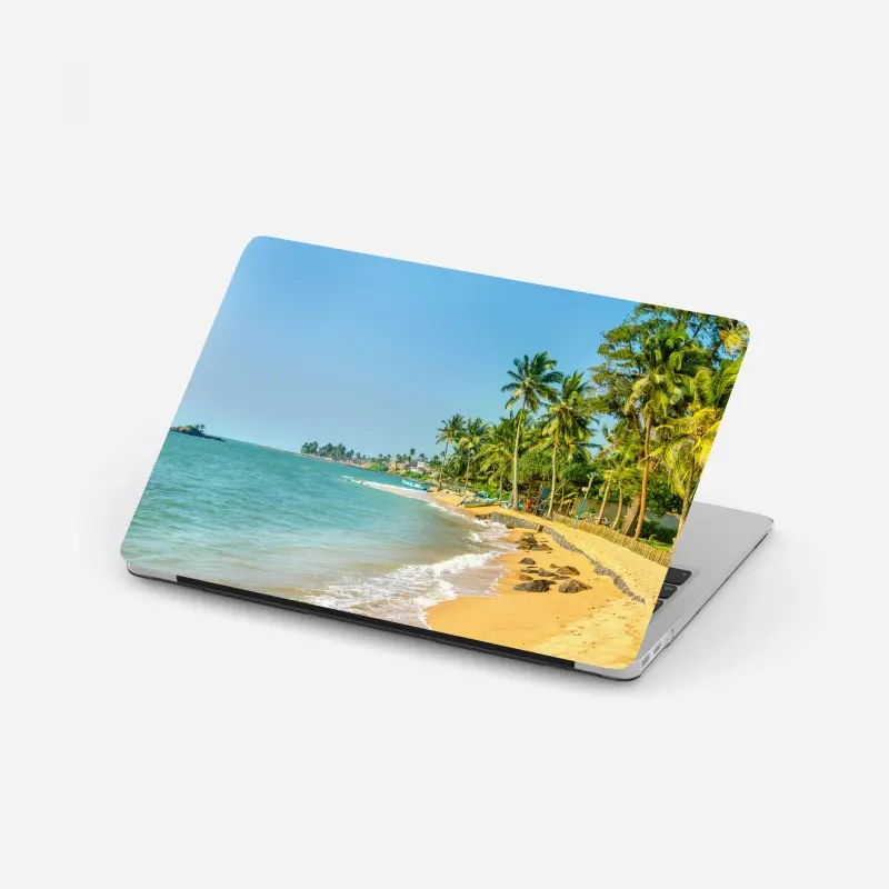 Laptop-Aufkleber tropischer palmenstrand