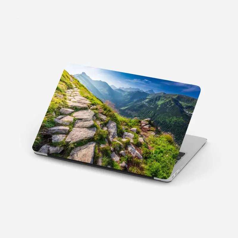 Laptop-Aufkleber sonnenaufgang über dem Tatra-wanderweg