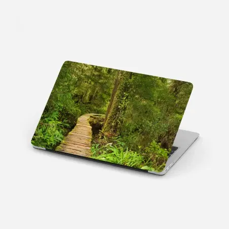 Laptop-Aufkleber steg im Pacific Rim regenwald – Pixers®