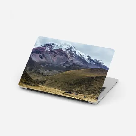 Laptop-Aufkleber majestätisches schneebedecktes bergtal – Pixers®