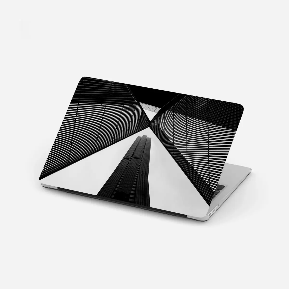 Laptop-Aufkleber Melbourne architektur in monochrom – Pixers®
