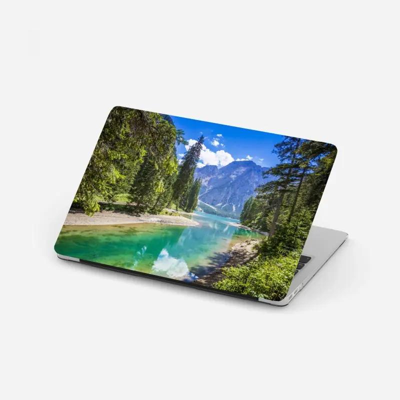 Laptop-Aufkleber Pragser Wildsee türkisblauer bergsee