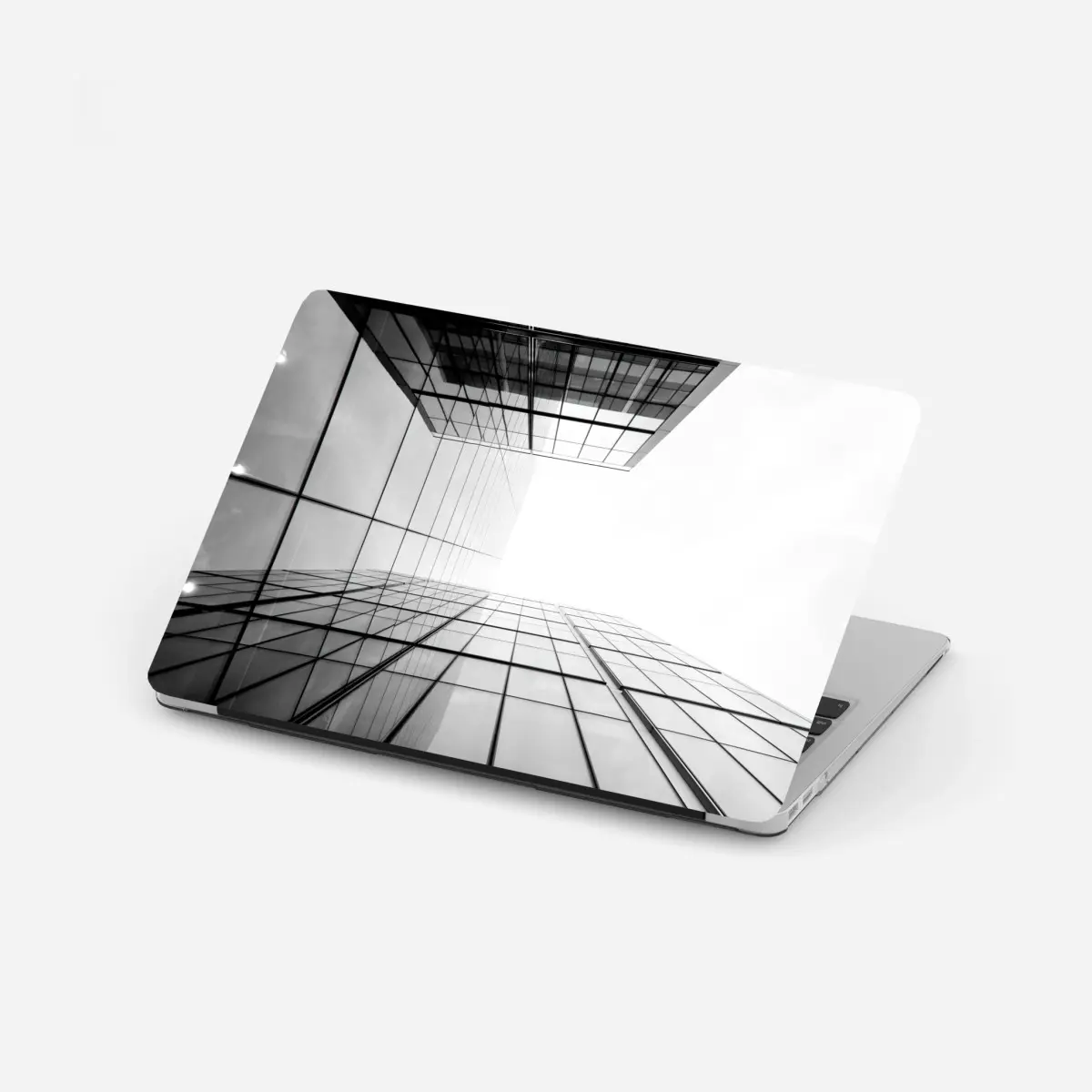 Laptop-Aufkleber minimalistische glasfassade perspektive – Pixers®