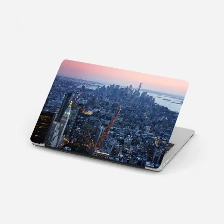 Laptop-Aufkleber sonnenuntergang über Manhattan skyline – Pixers®