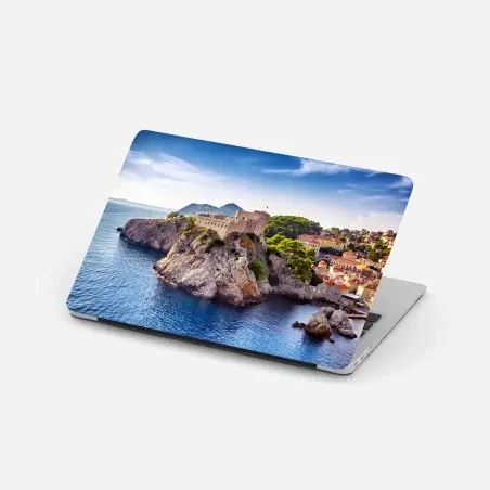 Laptop-Aufkleber Dubrovnik küstenfestung auf felsigen klippen – Pixers®