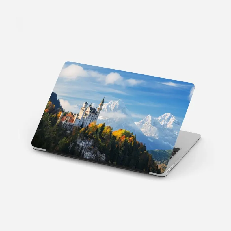 Laptop-Aufkleber märchenschloss in den Alpen