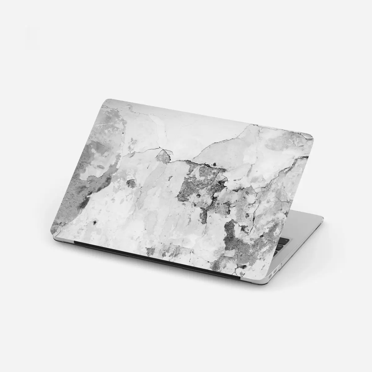 Laptop-Aufkleber verwitterter putz in grautönen – Pixers®