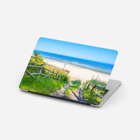 Laptop-Aufkleber weg zum strand der Ostsee – Pixers®