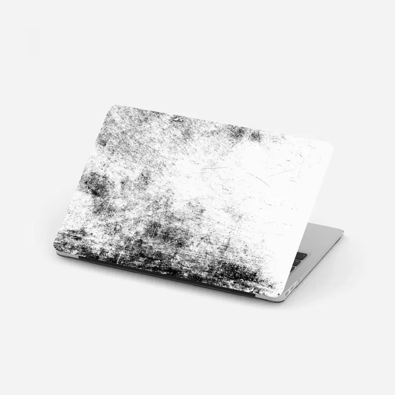 Laptop-Aufkleber schwarze grunge betontextur