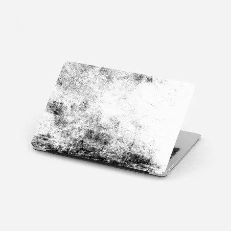 Laptop-Aufkleber schwarze grunge betontextur – Pixers®