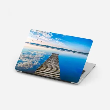 Laptop-Aufkleber ruhiger steg am See Selment Wielki, Masuren – Pixers®