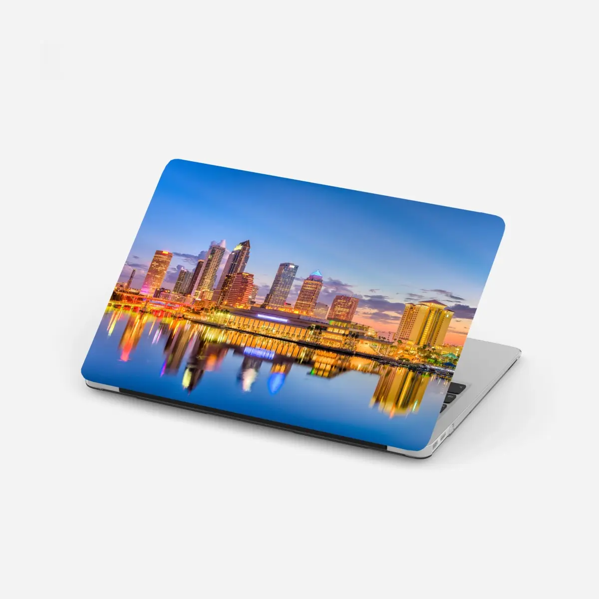 Laptop-Aufkleber Tampa skyline bei dämmerung – Pixers®