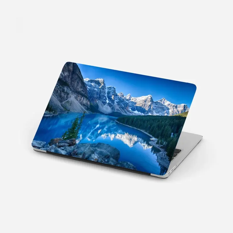 Laptop-Aufkleber ruhiger bergsee mit spiegelung