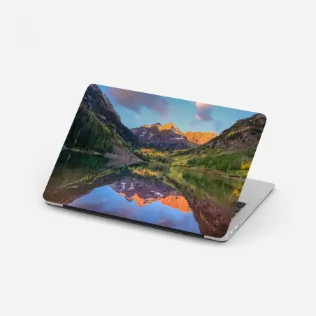 Laptop-Aufkleber sonnenaufgang bei Maroon Bells – Pixers®