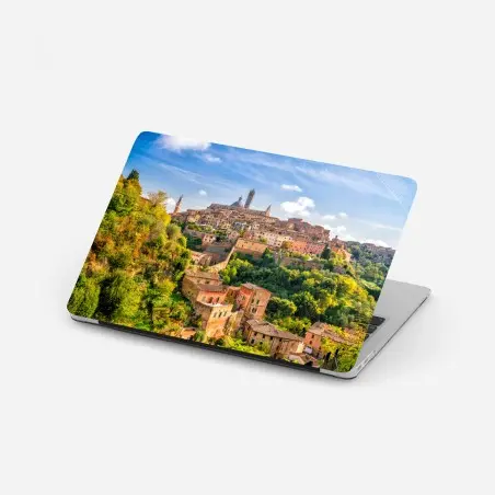 Laptop-Aufkleber Siena stadtpanorama, Italien – Pixers®