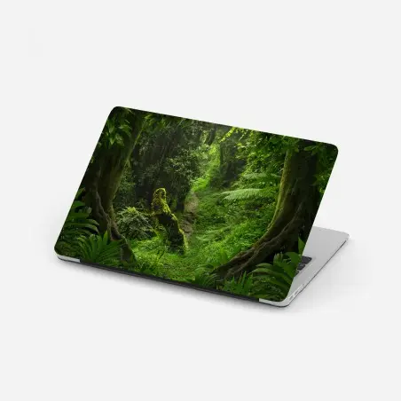 Laptop-Aufkleber verzauberter moosiger waldpfad – Pixers®