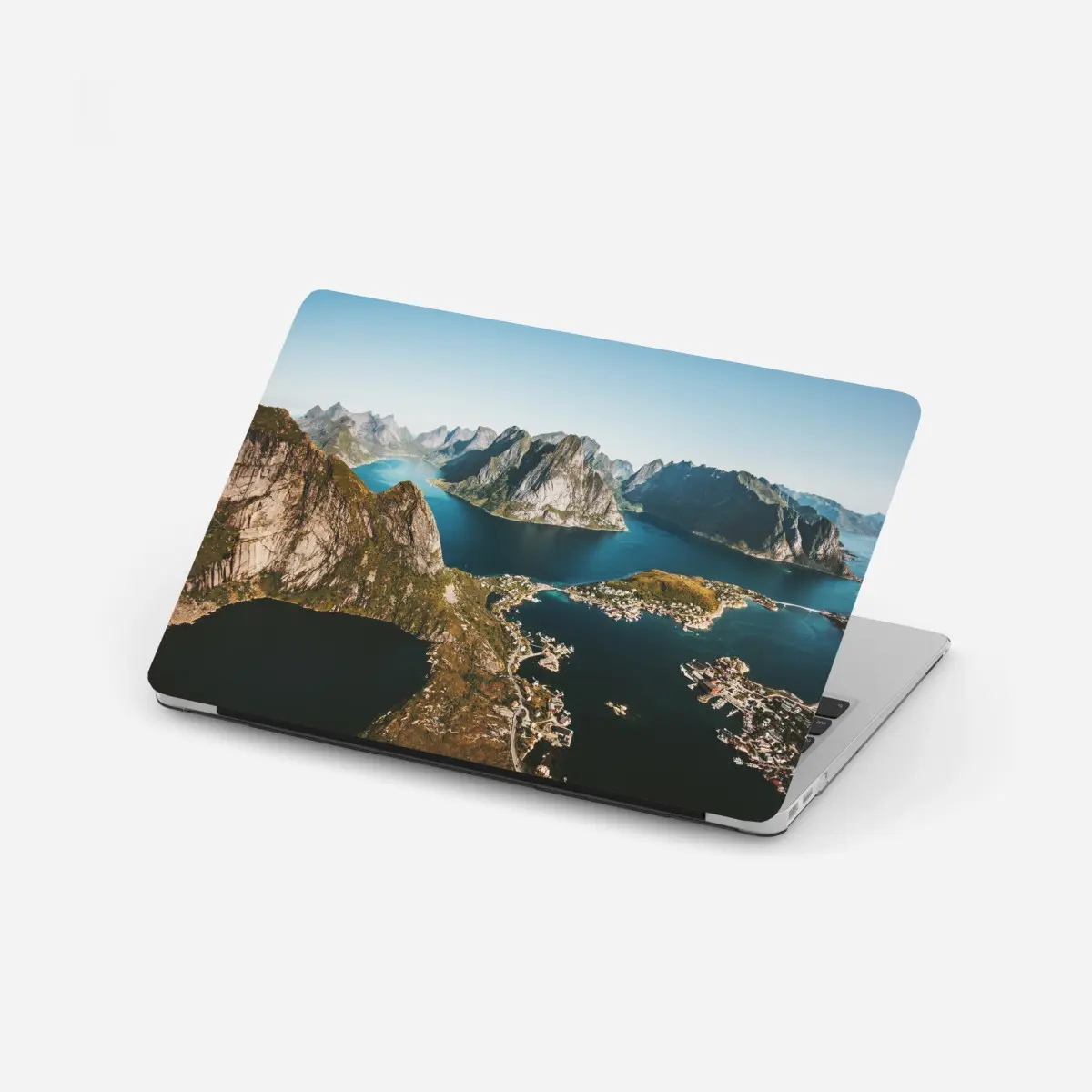 Laptop-Aufkleber majestätische fjordlandschaft – Pixers®