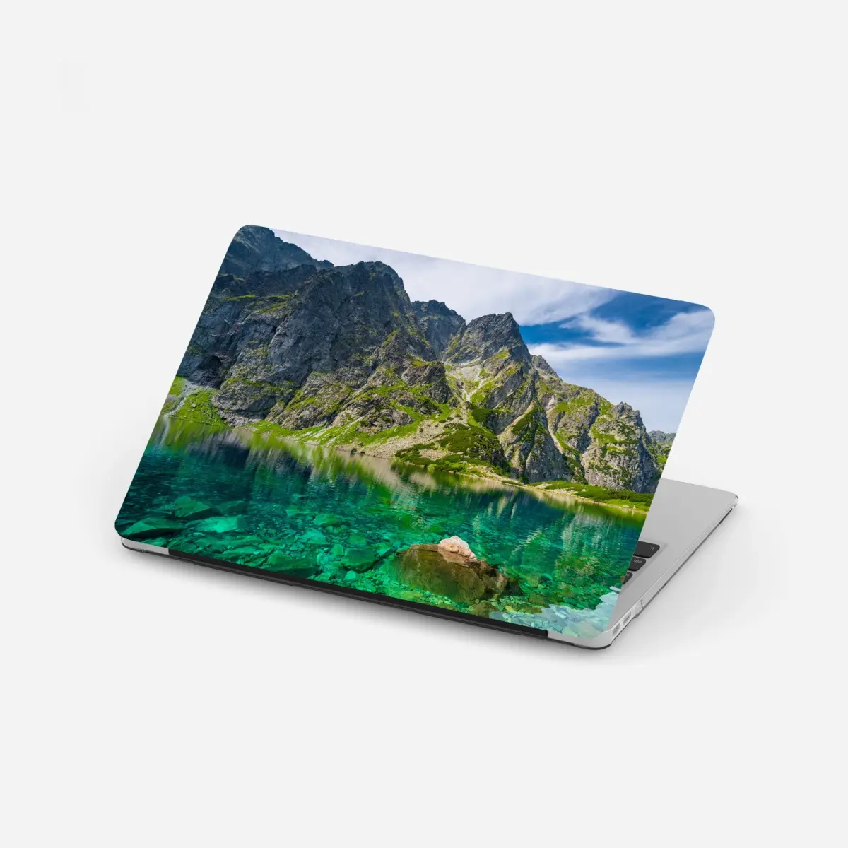 Laptop-Aufkleber Czarny Staw bergreflexion – Pixers®