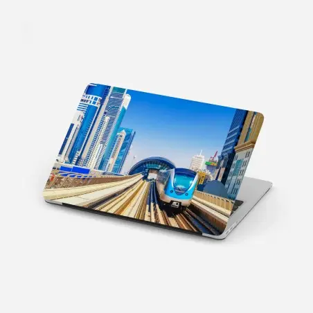 Laptop-Aufkleber städtische u-bahn im sonnenschein – Pixers®