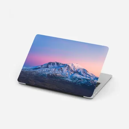 Laptop-Aufkleber sonnenuntergang über Mount St. Helens im winter – Pixers®