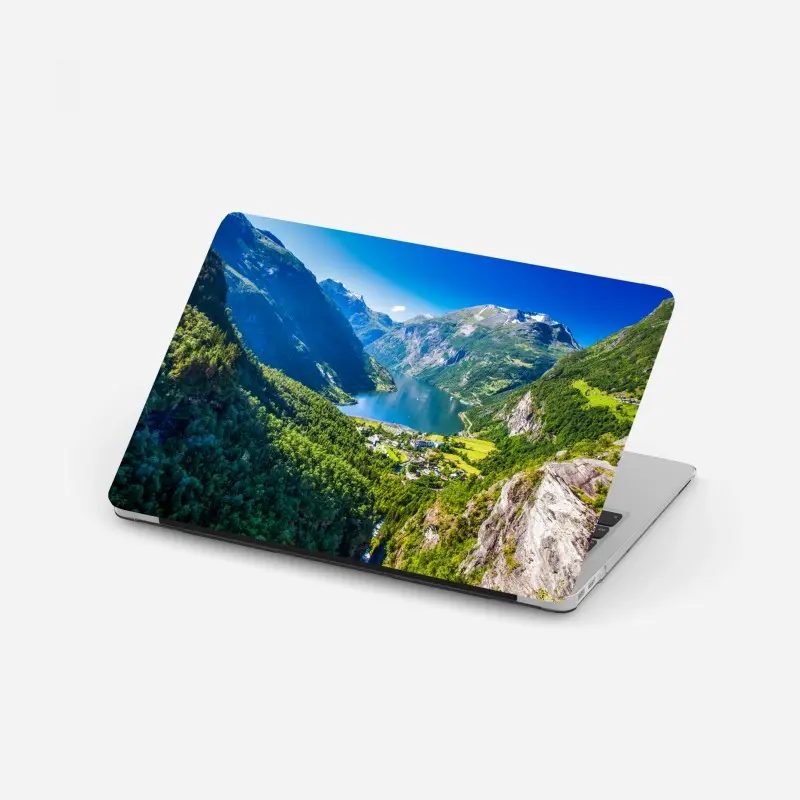 Laptop-Aufkleber Geirangerfjord bergpanorama