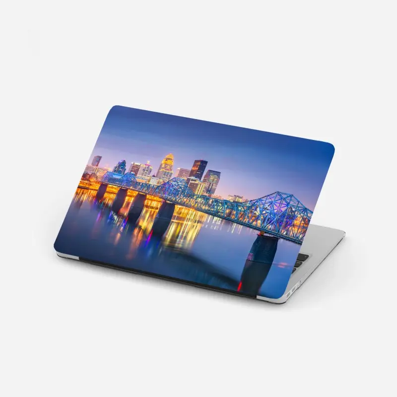 Laptop-Aufkleber Louisville skyline bei dämmerung