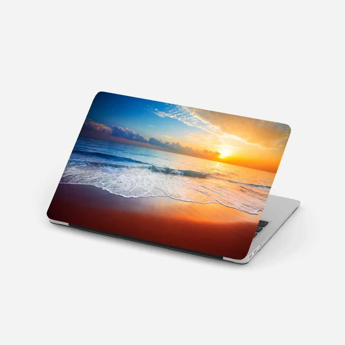 Laptop-Aufkleber ruhiger sonnenuntergang über dem meer – Pixers®
