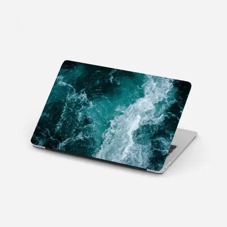 Laptop-Aufkleber türkisblaue ozeanwellen – Pixers®