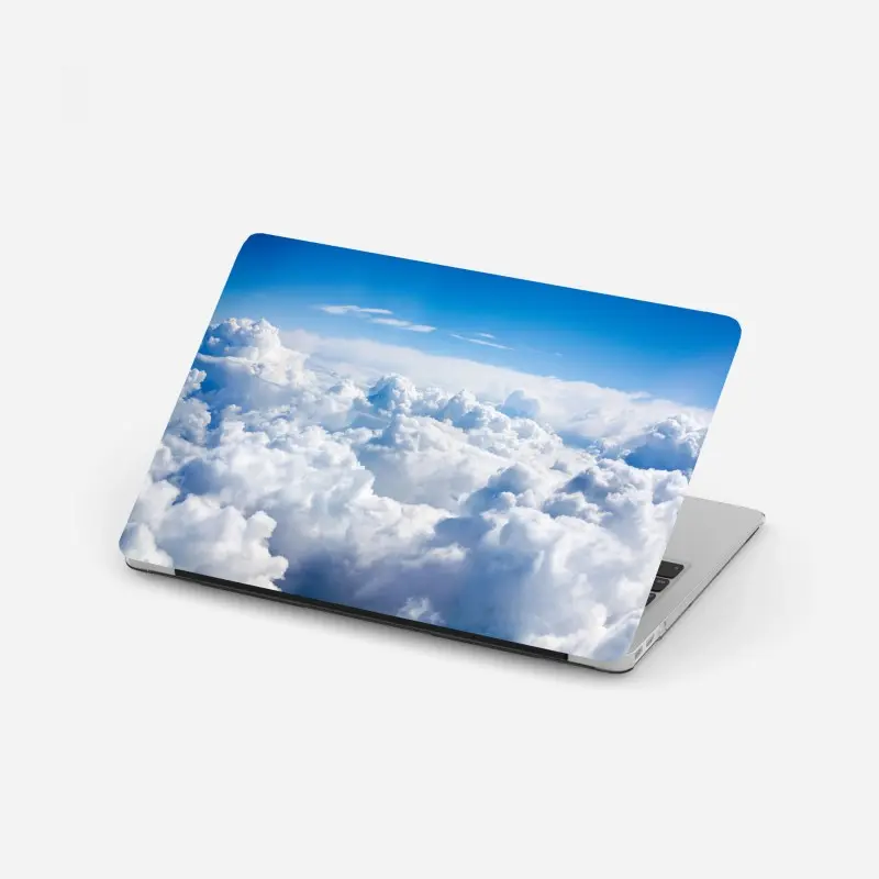 Laptop-Aufkleber ruhige wolkenlandschaft am blauen himmel