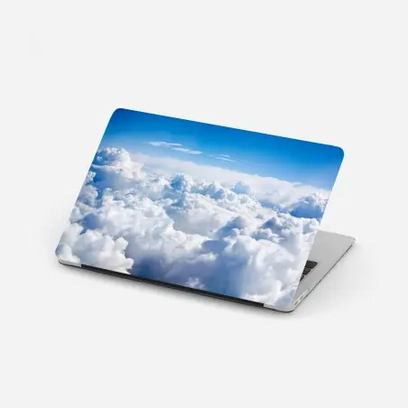 Laptop-Aufkleber ruhige wolkenlandschaft am blauen himmel – Pixers®