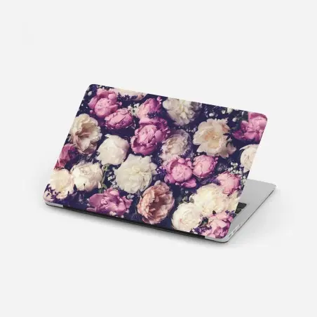 Laptop-Aufkleber romantischer pfingstrosenstrauß in pastelltönen – Pixers®