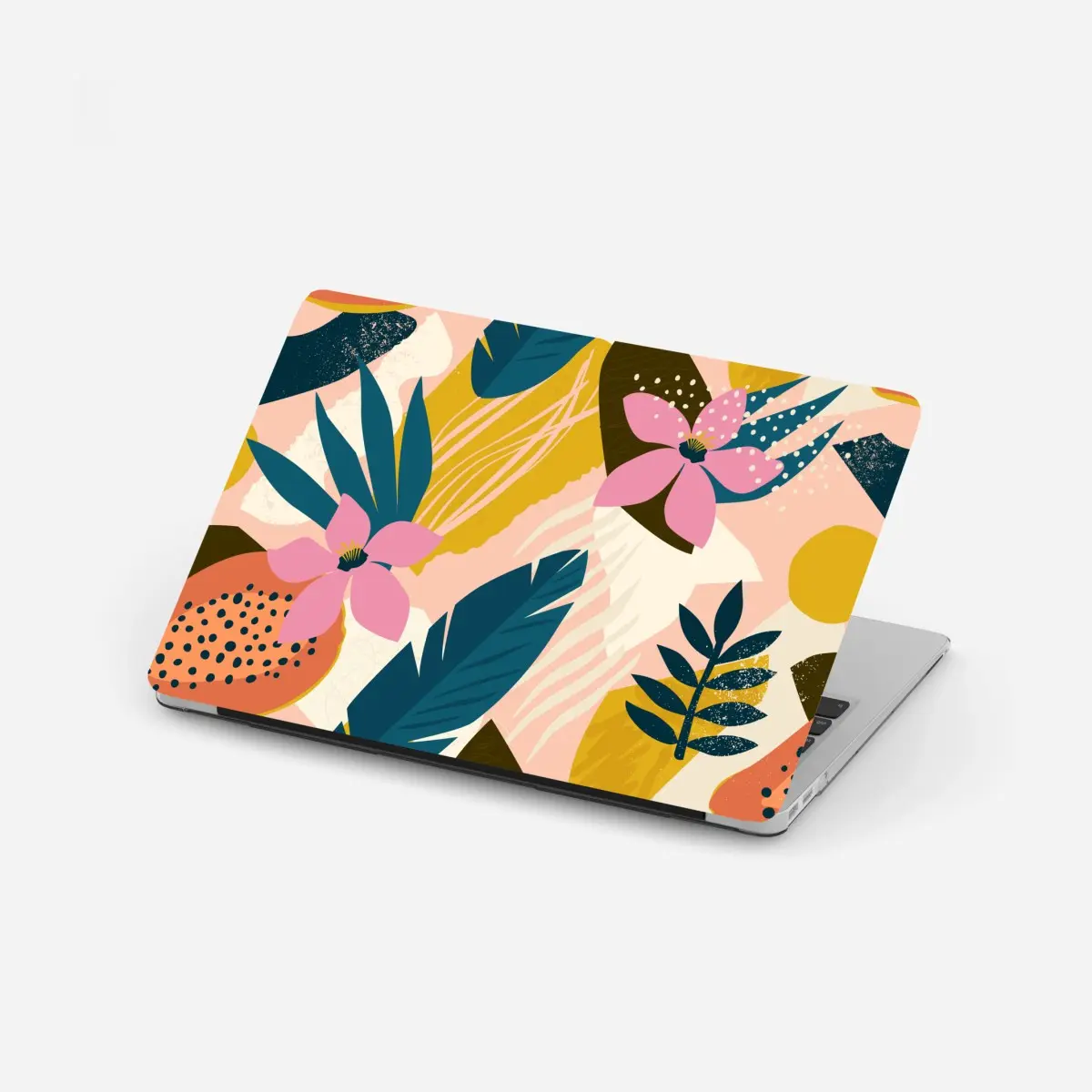 Laptop-Aufkleber tropisches abstraktes blumenmotiv – Pixers®