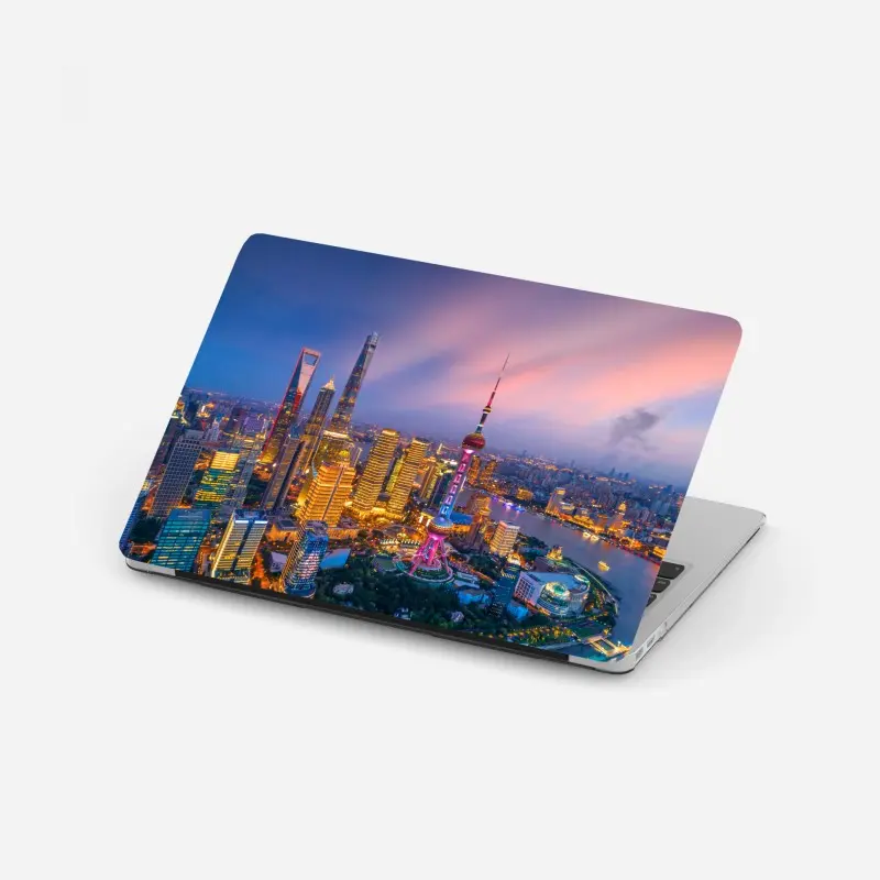 Laptop-Aufkleber Shanghai nächtliche skyline