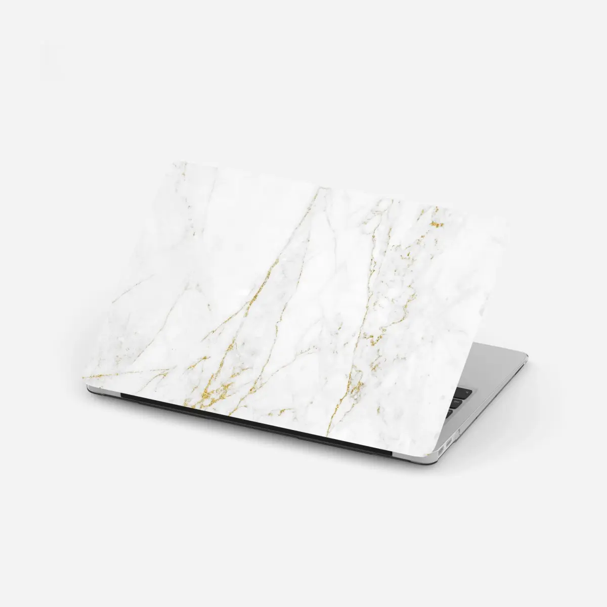 Laptop-Aufkleber weißer marmor mit goldenen adern – Pixers®
