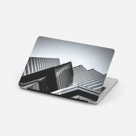 Laptop-Aufkleber Hongkong hochhaus perspektive – Pixers®