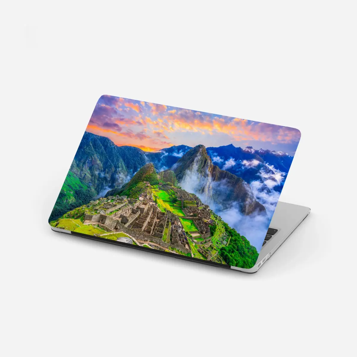 Laptop-Aufkleber sonnenuntergang über Machu Picchu antike Inka-zitadelle – Pixers®