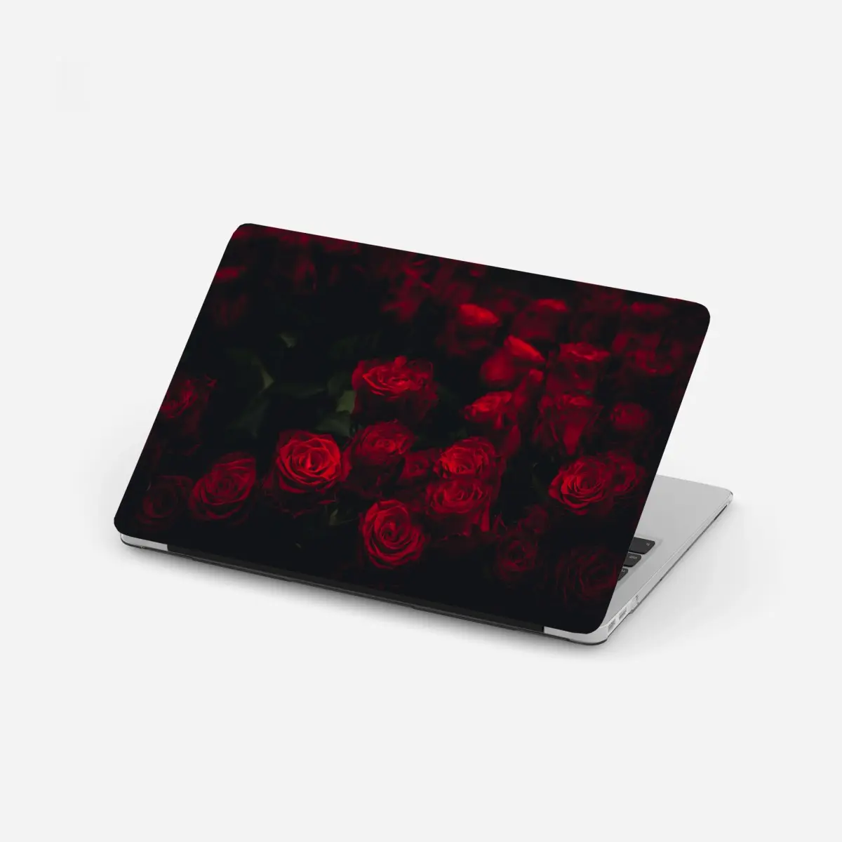 Laptop-Aufkleber dunkler rosenstrauß – Pixers®