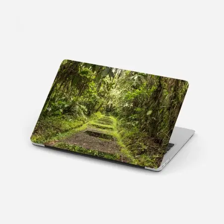 Laptop-Aufkleber pfad durch üppigen dschungel – Pixers®