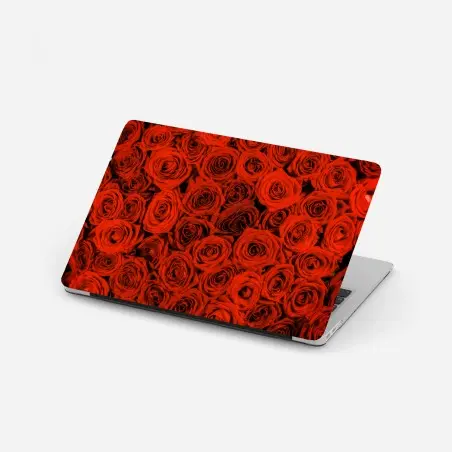 Laptop-Aufkleber prächtiger strauß roter rosen – Pixers®