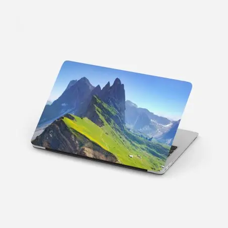 Laptop-Aufkleber majestätische Seceda in den Dolomiten – Pixers®