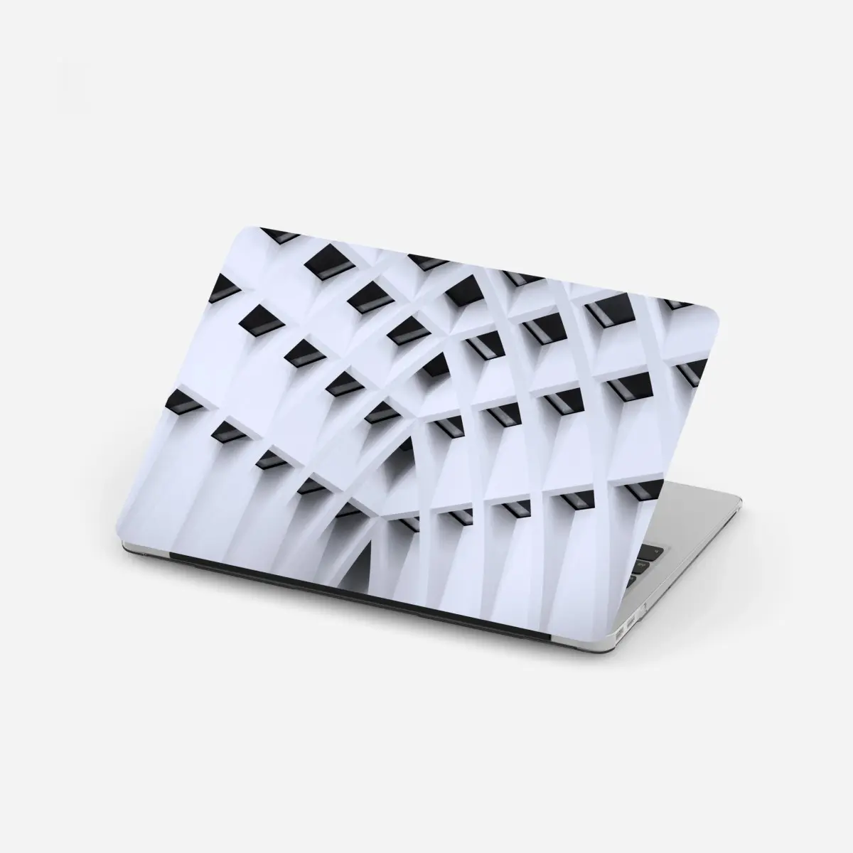 Laptop-Aufkleber geometrisches gewölbtes deckenmuster – Pixers®