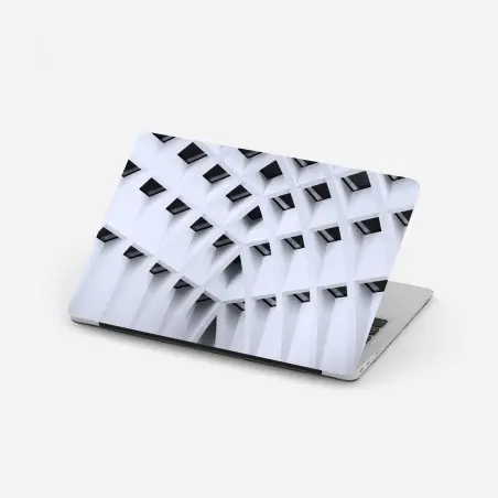 Laptop-Aufkleber geometrisches gewölbtes deckenmuster – Pixers®