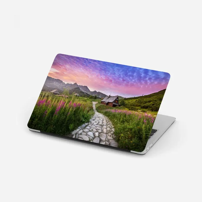 Laptop-Aufkleber sonnenaufgang über Hala Gasienicowa