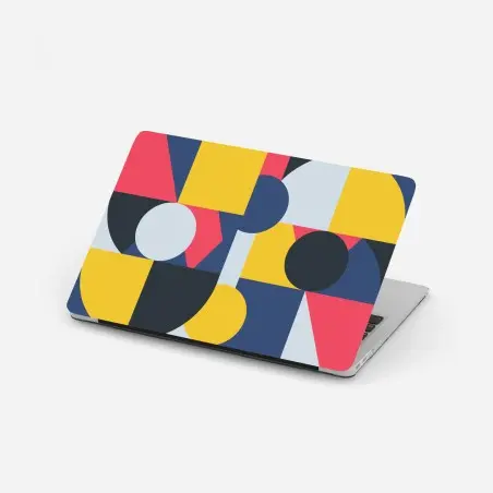 Laptop-Aufkleber lebendige geometrische komposition – Pixers®