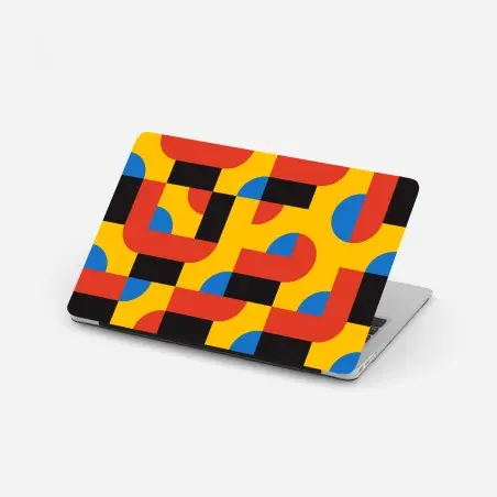 Laptop-Aufkleber kräftiges geometrisches muster für die wand – Pixers®